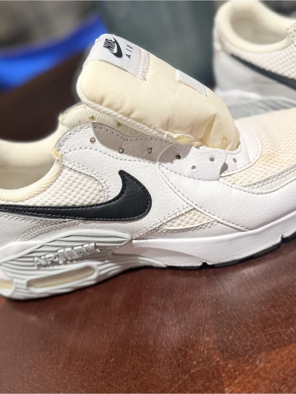 Nike White Sneakers with Black Swoosh